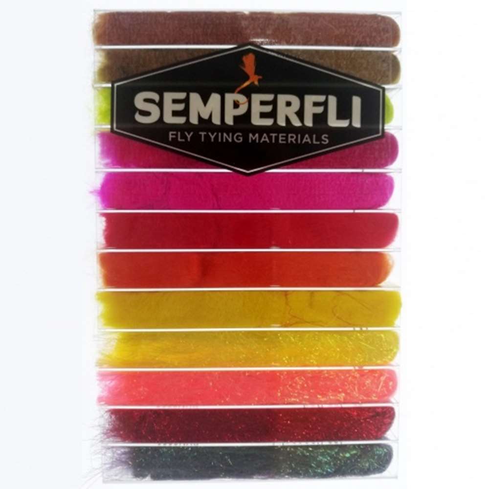 Semperfli Superfine Dubbing Dispenser Steelhead Colors Collection